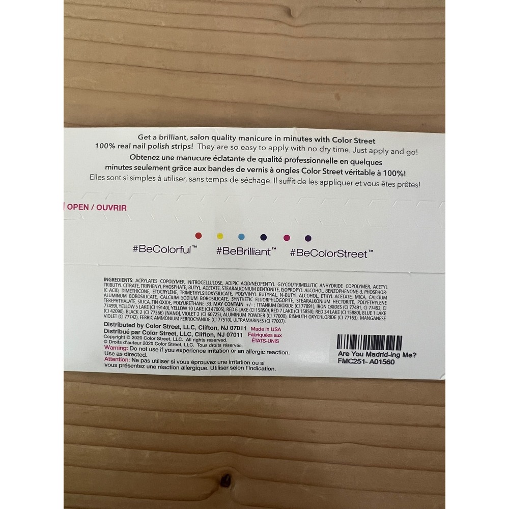 Color Street Are you Madrid-ing me real nail polish strips New pink - Picture 2 of 6